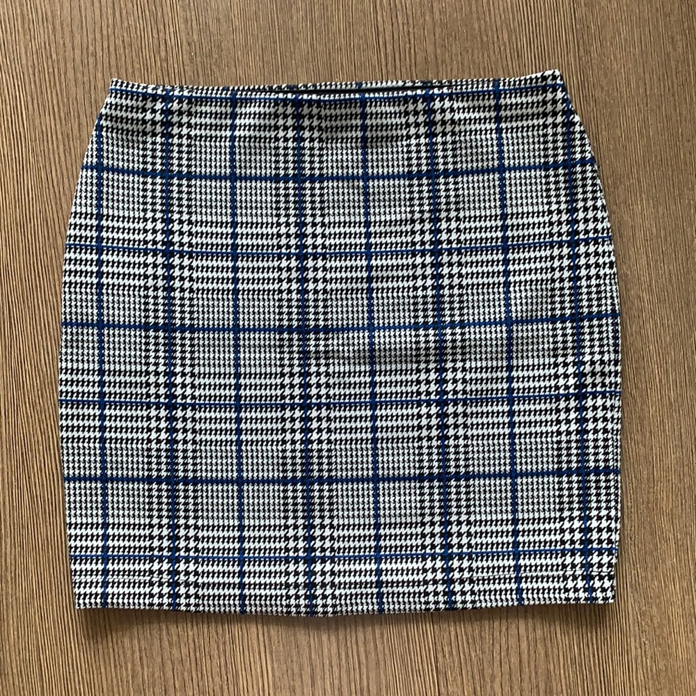 Express Stretchy Plaid Pencil Skirt NWT